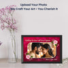 Personalized Couple Photo Frame with Romantic Quote | Custom Horizontal Love Photo Frame for Valentine, Anniversary & Wedding Gift | Premium PVC Frame